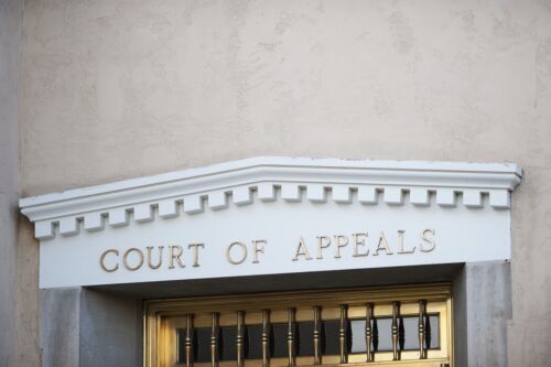 Court of appeals sign - hire an appeals attorney concept